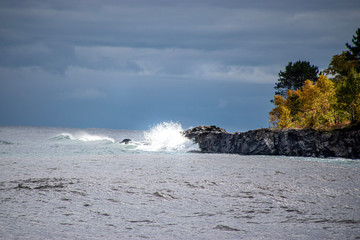 rough water