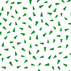 Seamless background with christmas trees