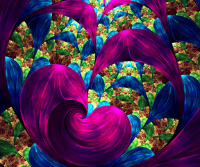 Computer generated colorful fractal artwork