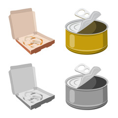 Vector illustration of refuse and junk icon. Collection of refuse and waste stock symbol for web.