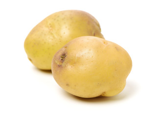New potato isolated on white background 