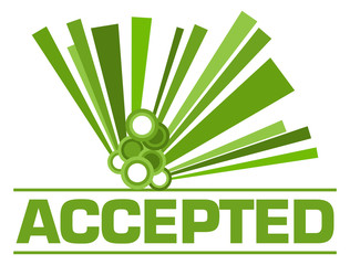 Accepted Green Graphical Element Text 