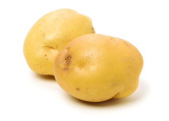 New potato isolated on white background 