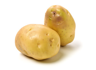 New potato isolated on white background 