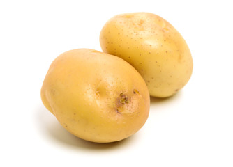 New potato isolated on white background 