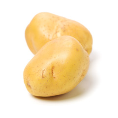 New potato isolated on white background 