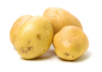 New potato isolated on white background 