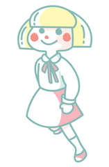 走る女の子