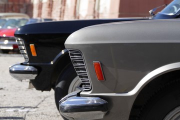 oldtimer front blinker lamp detail