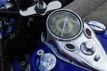 classic chopper fuel tank detail