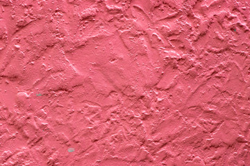 Grunge rough red color concrete wall textured background