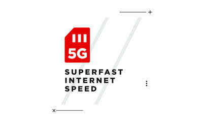 Superfast Internet Speed 5G Sim Card Poster