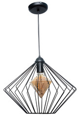 decorative lamp hanging from the ceiling.modern lamp isolated on white background