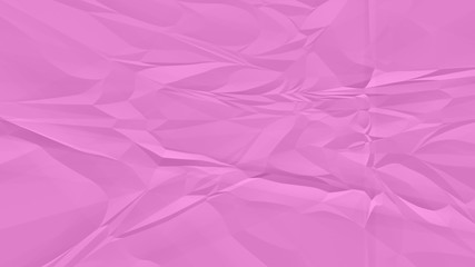 crumpled pink paper background close up