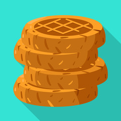Vector design of cookie and peanut logo. Collection of cookie and butter vector icon for stock.