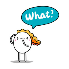 What hand drawn vector illustration in cartoon comic style