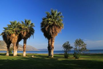 Beach in Itea, Gulf of Korinth, Greece