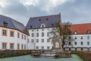 Fototapeta na wymiar Wittelsbacher Brunnen, Eichstatt, Germany