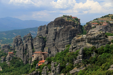 Fototapeta na wymiar Roussanou Monastery, Meteora, Thessaly, Greece