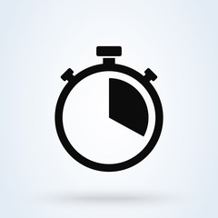 stopwatch Simple vector modern icon design illustration.