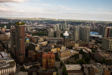 Fototapeta premium aerial view of the city