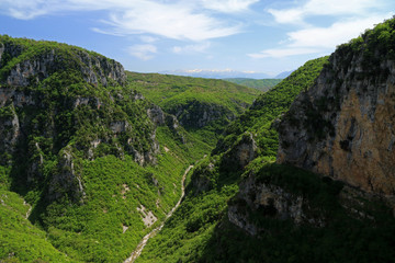 Fototapeta na wymiar Vikos Gorge, Pindus Mountains, Zagori, Epirus, Greece