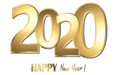 Obraz na płótnie Canvas happy new year 2020 greetings background
