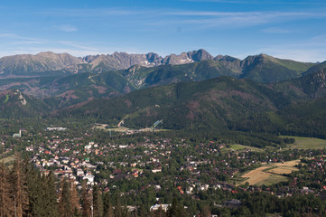  High mountains around the forest
