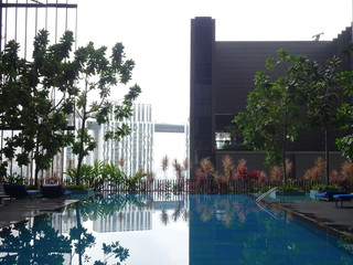 swimming pool in hotel