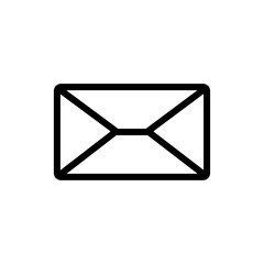 envelope icon vector trendy flat design