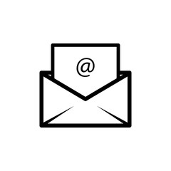 envelope icon vector trendy flat design