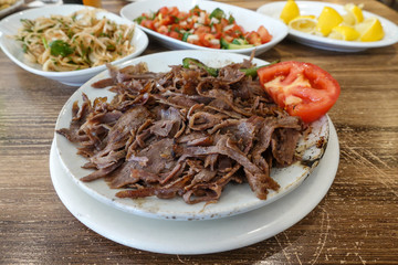 Doner kebab is popular food in Turkey.