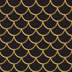 golden fish scale background- vector illustration © chrupka
