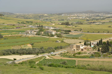 Fototapeta na wymiar Malta Landscape in April