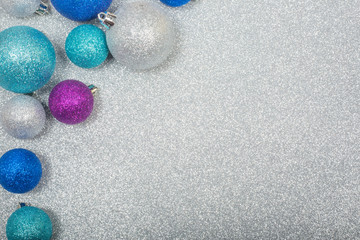 Christmas background with balls