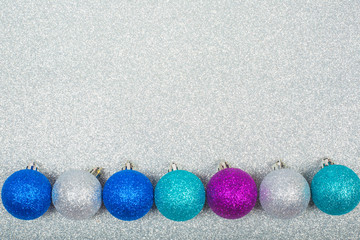 Christmas background with balls