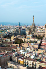 Obraz premium Barcelona z kościoła Santa Maria del Pi, Hiszpania