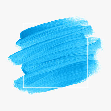 Logo brush painted watercolor background vector. Perfect design for headline and sale banner. 