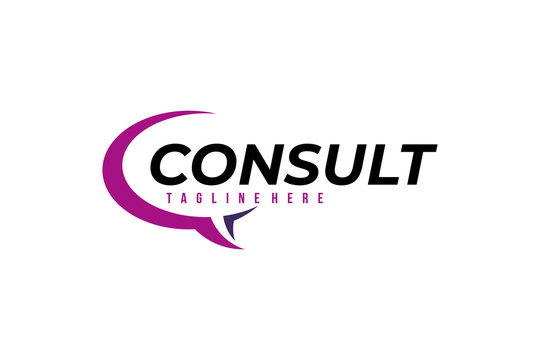 consult logo icon vector isolated
