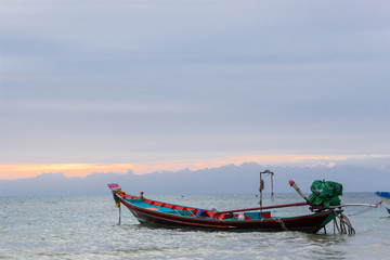 barcas en isla de Koh Thao, Tailandia