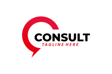 consult logo icon vector isolated
