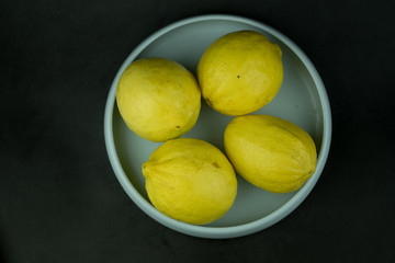 Ripe yellow lemon fruit