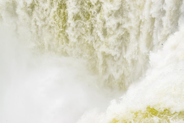 View of Iguazu fall, a magnificent waterfall in Brazil and Argentina