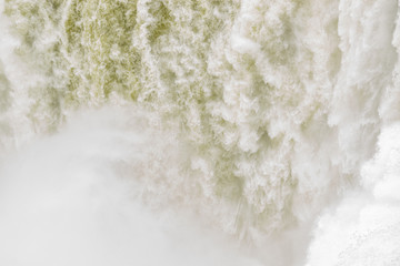 Fototapeta na wymiar View of Iguazu fall, a magnificent waterfall in Brazil and Argentina