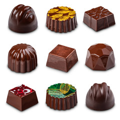 Chocolate sweets collection