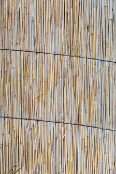 bamboo roof top close-up background texture.