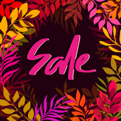 Obraz premium Sale - great hand drawn lettering. Vector illustration