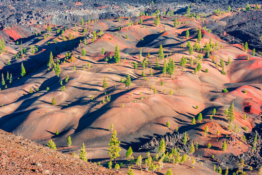Painted Dunes in Lassen Volcanic National Park California USA