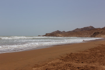 Fototapeta na wymiar Beach and the typical landscape of Balochistan PAKISTAN