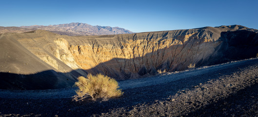 Ubehebe Crater at sunset, Death Valley National Park, CA, USA